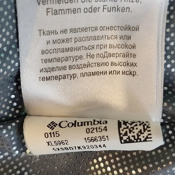 Columbia Women's White Out II Teal Puffer Jacket Size L Omni-Heat Thermal Lining - Picture 14 of 16